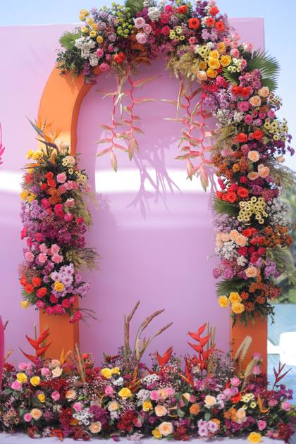 Photo-op and Backdrop — Haldi decor — Alila Diwa Goa